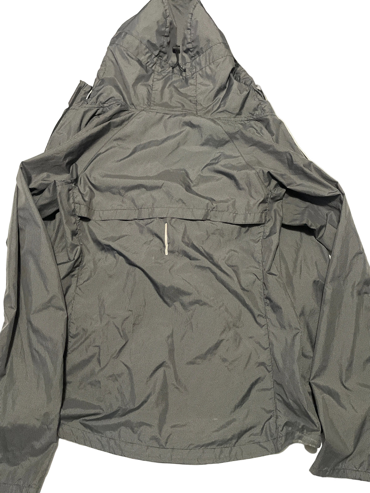 Nike Gray Lightweight Hooded Windbreaker Jacket Men’s Medium Full Zip