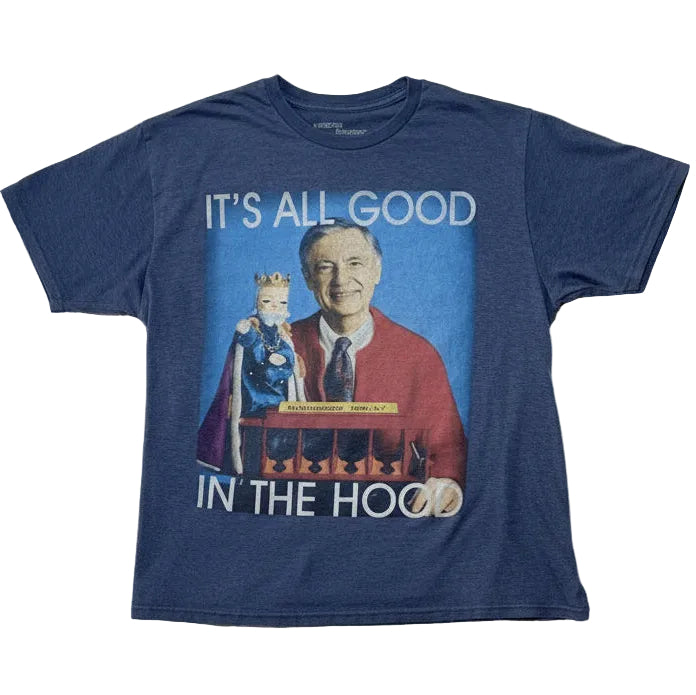 Vintage Mister Rogers “It’s All Good In The Hood” Graphic T-Shirt – Size Large