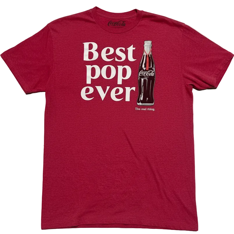 Coca-Cola “Best Pop Ever” Graphic T-Shirt Red XL