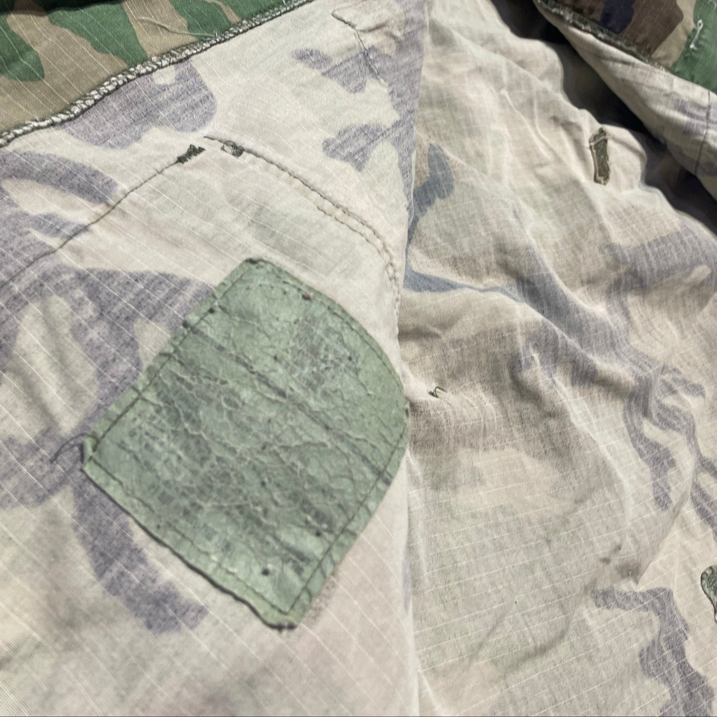 Vintage U.S. Army M-65 Woodland Camo Field Jacket — Small Regular