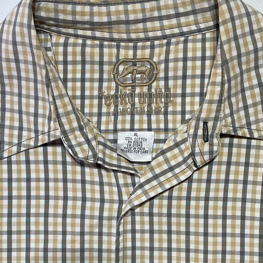 Ecko Unltd XL Vintage Woven Plaid Shirt – Y2K Streetwear
