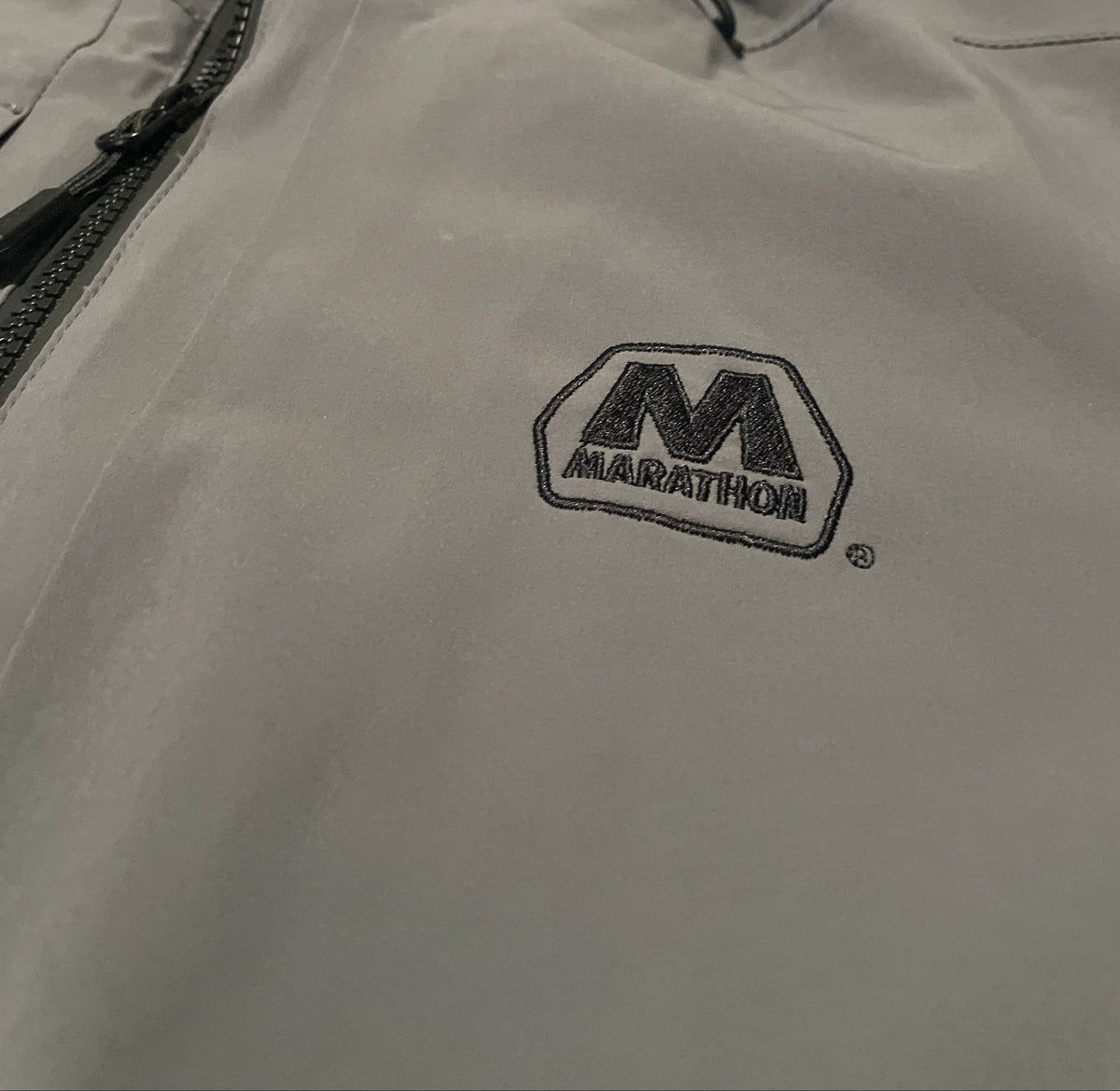 Eddie Bauer Marathon Petroleum Soft Shell Hooded Jacket Gray Men’s Large