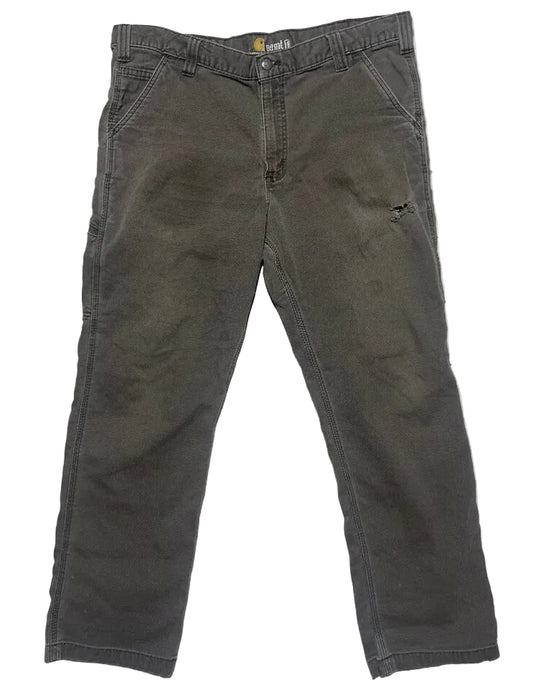 Carhartt Relaxed Fit Gray Work Pants 38x30
