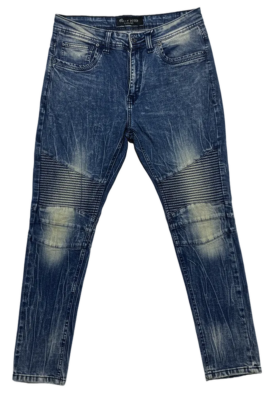 Marc  Ecko Cut & Sew  Men’s  Distressed  Moto Patchwork Jeans  30X30 Y2K 90s Vnt