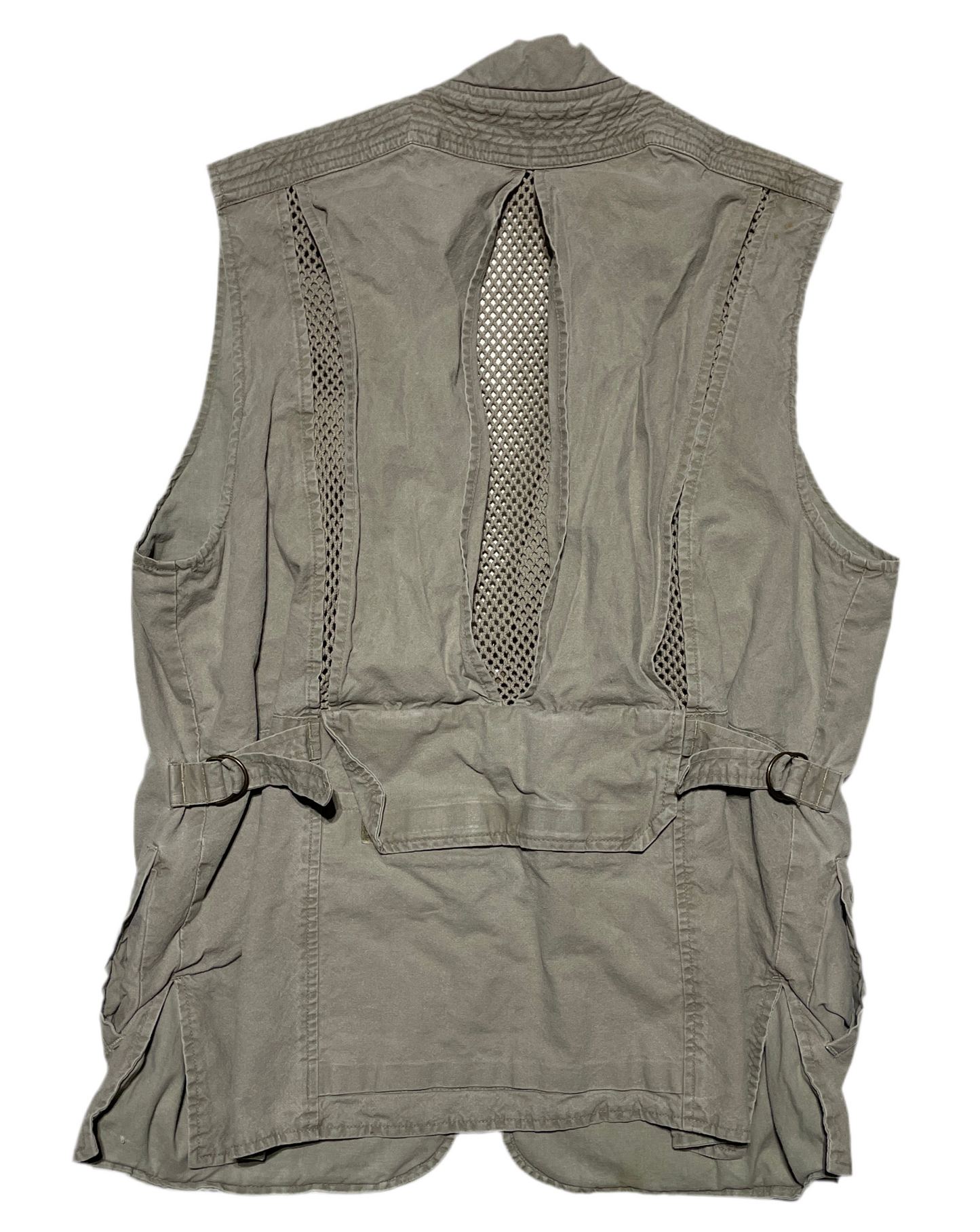 Vintage 1986 Banana Republic Safari Photojournalist Vest Mesh Back – Made in British Crown Colony Hong Kong
