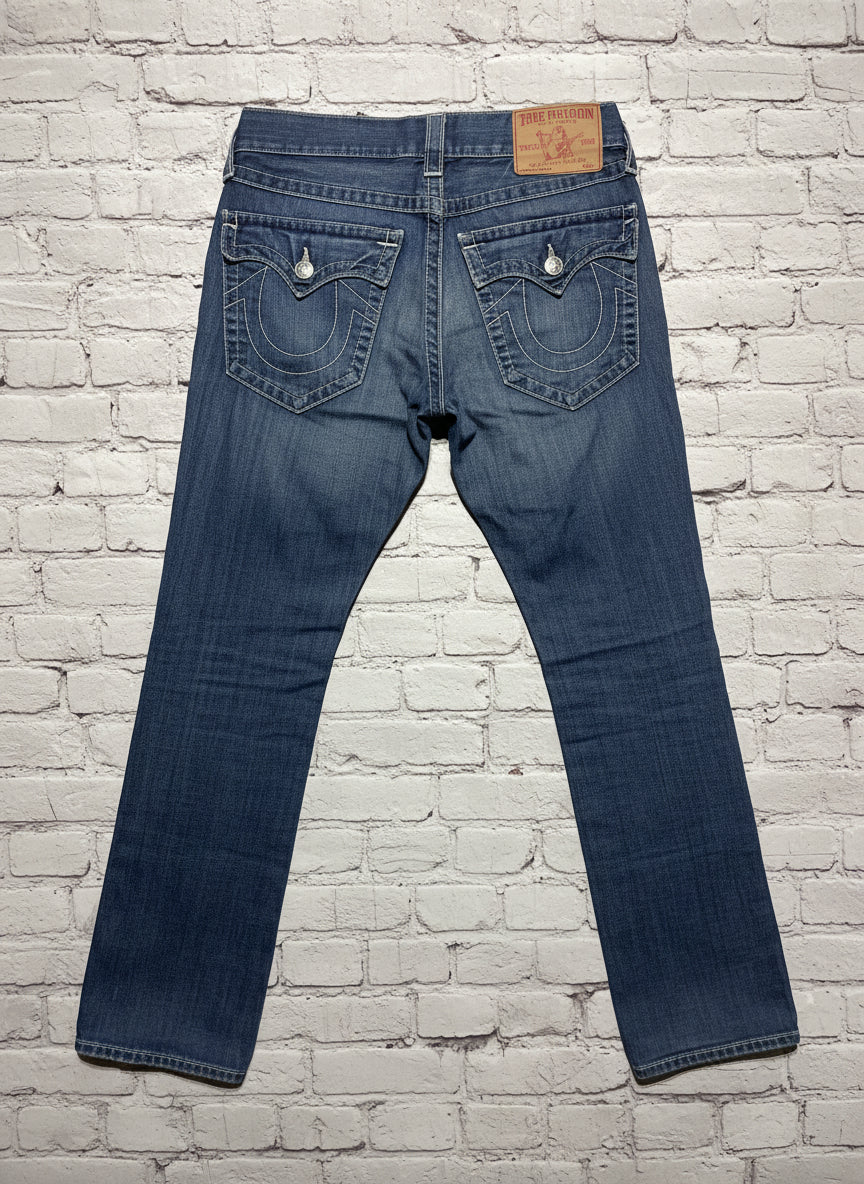 Vintage True Religion Ricky Jeans Made in USA Size 30 Y2K Straight Leg