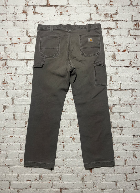Carhartt Relaxed Fit Gray Work Pants 38x30