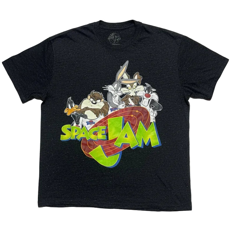 Space Jam Looney Tunes Confetti Graphic T-Shirt – Bugs Bunny, Daffy Duck, Taz & Sylvester