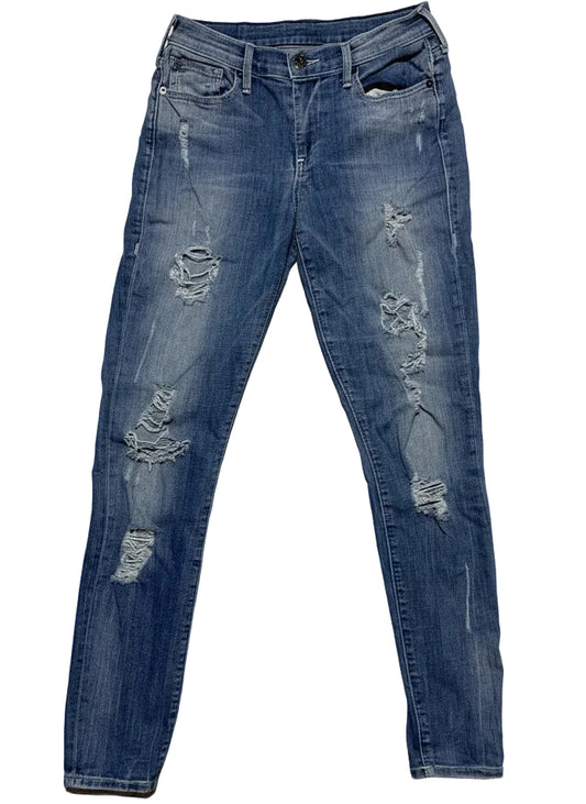 True Religion Women’s Distressed Jeans - Size 26, 29” Inseam, Made in USA, Vintage Denim