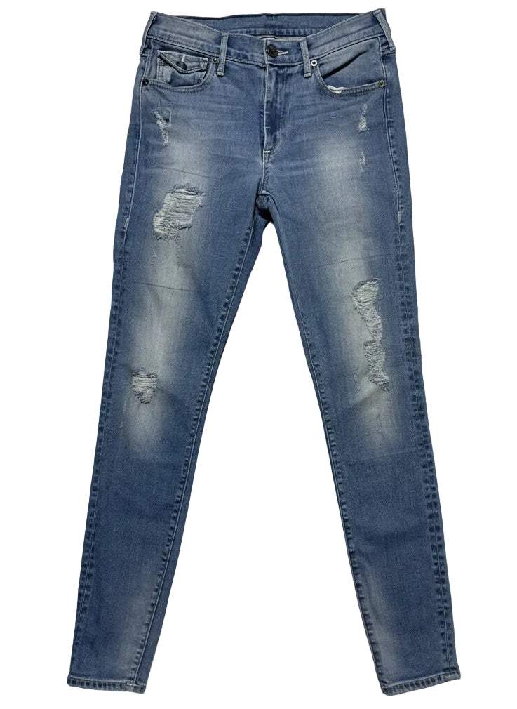 True Religion Halle Mid Rise Super Skinny Distressed Jeans - Size 27 Women’s Made in USA Untitled Nov19_18:06