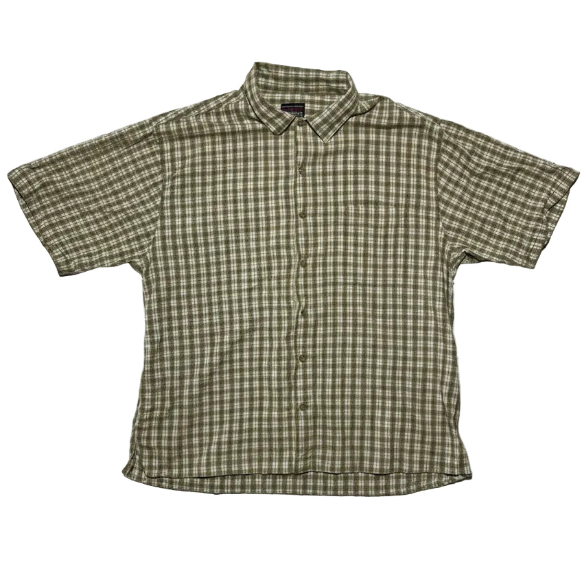 Vintage FUBU The Collection 3X Plaid Short Sleeve Button-Up Shirt Y2K Streetwear