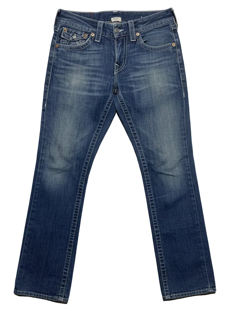Vintage True Religion Ricky Jeans Made in USA Size 30 Y2K Straight Leg
