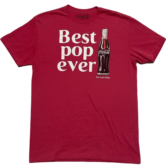 Coca-Cola “Best Pop Ever” Graphic T-Shirt Red XL