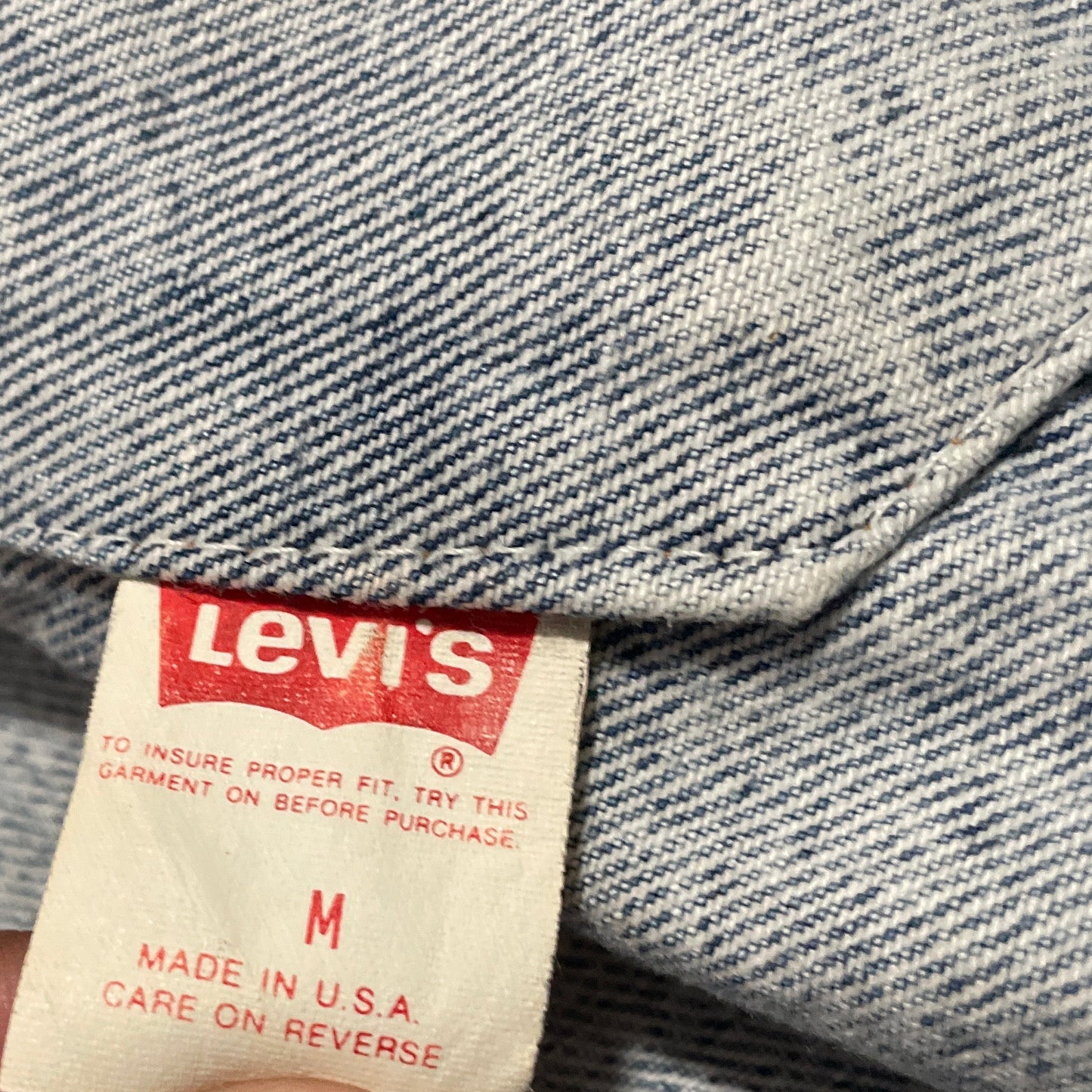 Vintage 1985 Levi’s 70507-0219 Acid Wash Trucker Jacket – Made in USA – Size M
