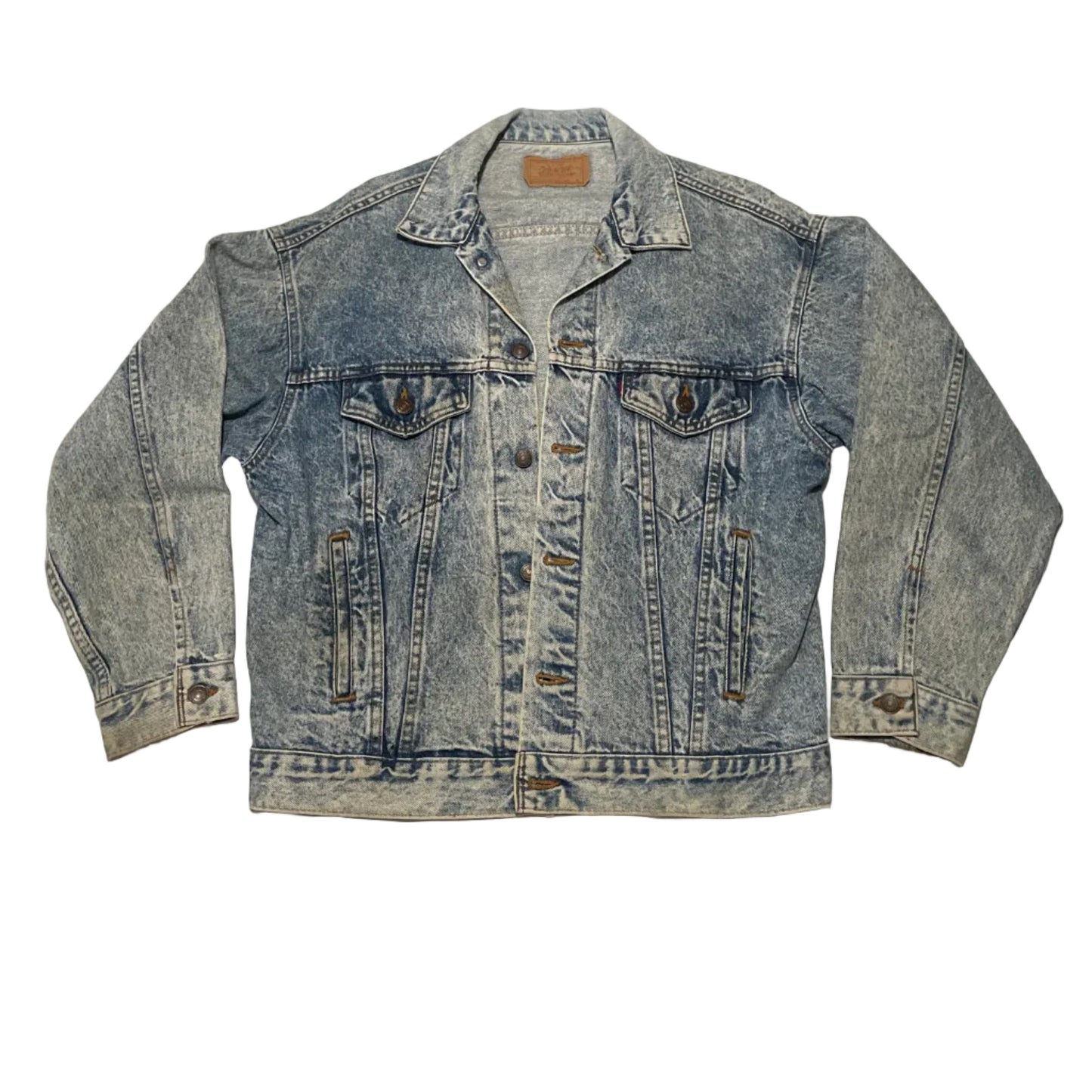 Vintage 1985 Levi’s 70507-0219 Acid Wash Trucker Jacket – Made in USA – Size M