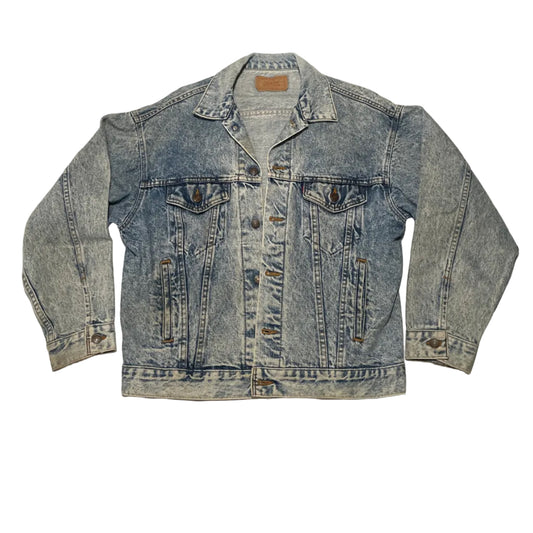Vintage 1985 Levi’s 70507-0219 Acid Wash Trucker Jacket – Made in USA – Size M
