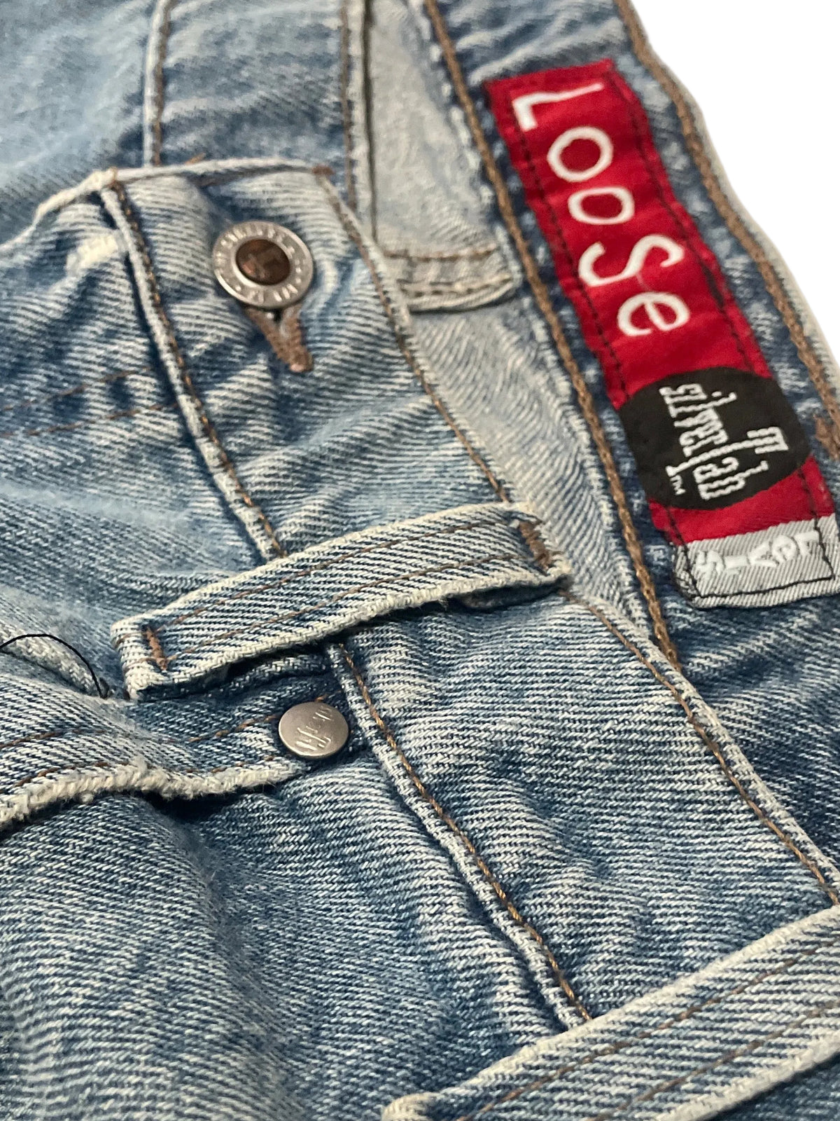 Vintage Levi’s SilverTab Loose Jeans 34x30 USA – Light Wash Y2K Baggy Fit
