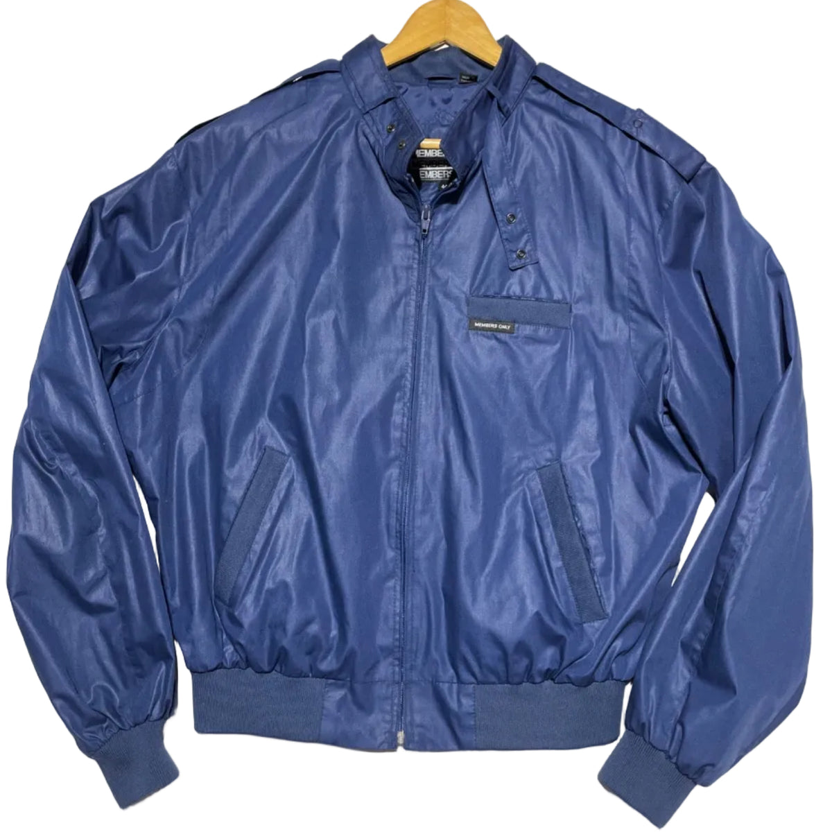 Vintage Members Only Navy Insulated Bomber Jacket