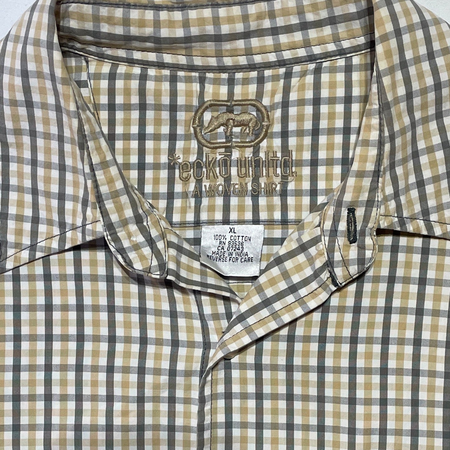 Ecko Unltd XL Vintage Woven Plaid Shirt – Y2K Streetwear