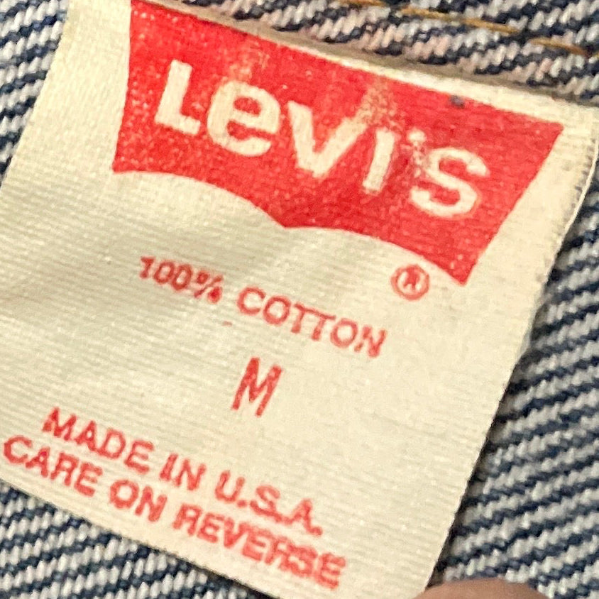 Vintage 1988 Levi’s 70507-0219 Acid Wash Denim Trucker Jacket - Made in USA - Men’s Medium