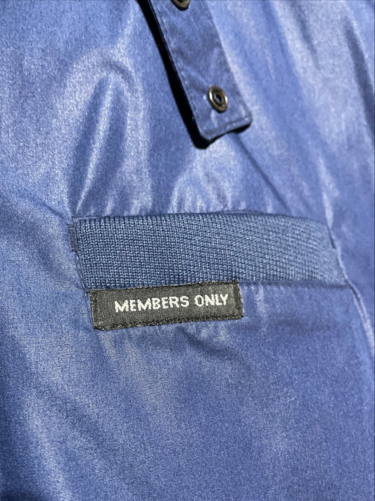 Vintage Members Only Navy Insulated Bomber Jacket