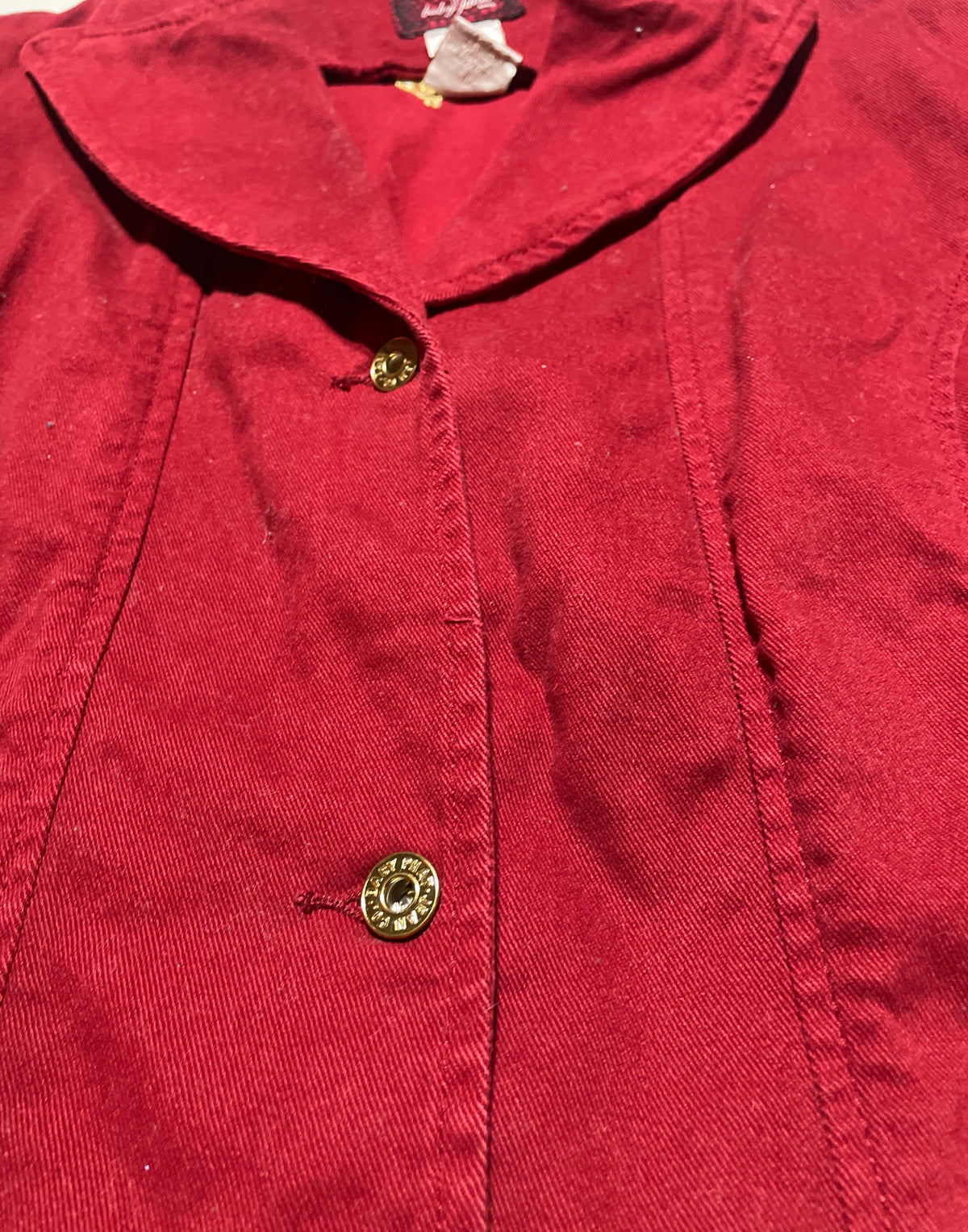 Y2K Baby Phat Red Stretch Denim Blazer Jacket 2X