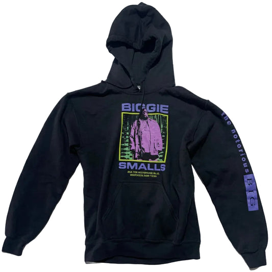 Vintage Notorious B.I.G. Biggie Smalls Hoodie – Black Gildan, Size Small, Exclusive Hip-Hop Graphic