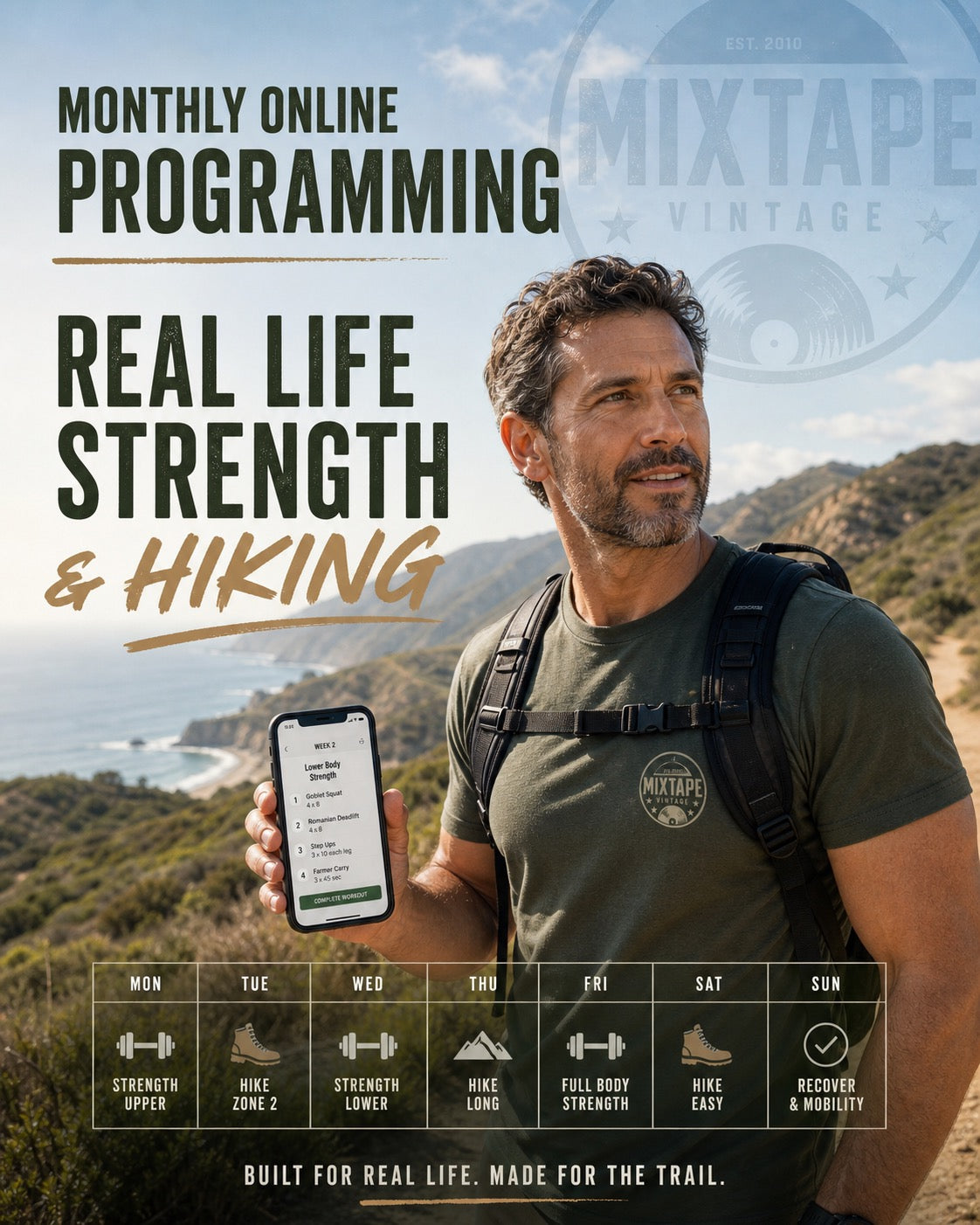 Monthly Online Programming – Real Life Strength & Hiking