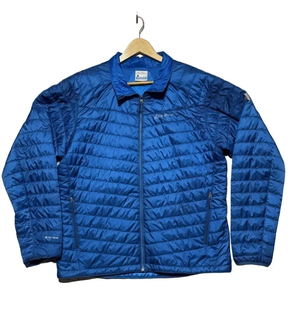 Eddie Bauer First Ascent IgniteLite Reversible Jacket – Men’s Large, Blue.
